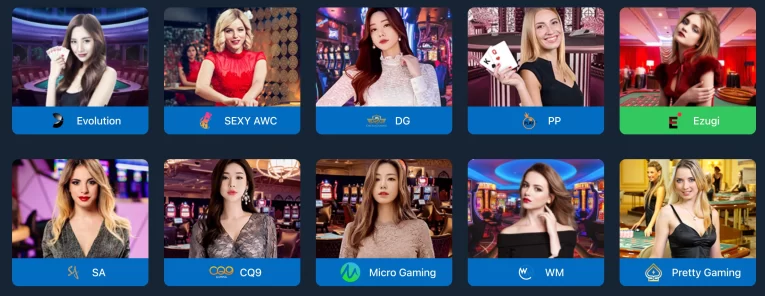 JILIX live casino lobby featuring multiple gaming tables